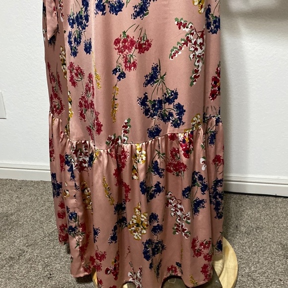 Lulus Mystic Mondays Cottagecore Floral Coquette Wrap Bohemian Maxi Dress Size S - Picture 4 of 10